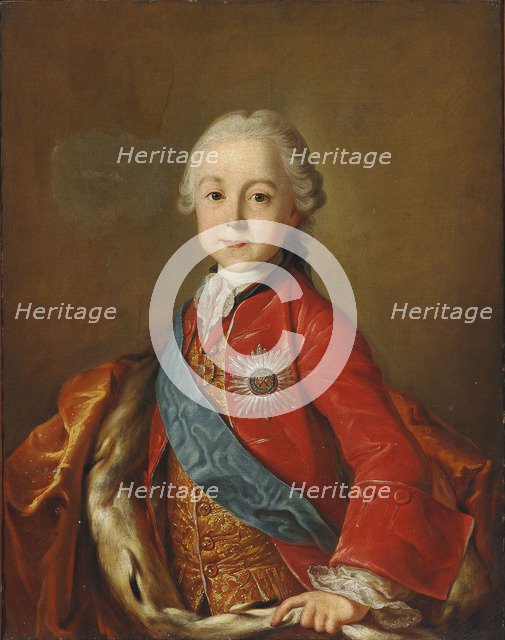 Portrait of Grand Duke Pavel Petrovich (1754-1801), Second Half of the 18th cen..