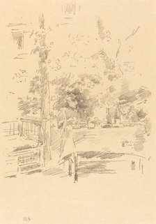 Tête-à-tête in the Garden, 1894. Creator: James Abbott McNeill Whistler.