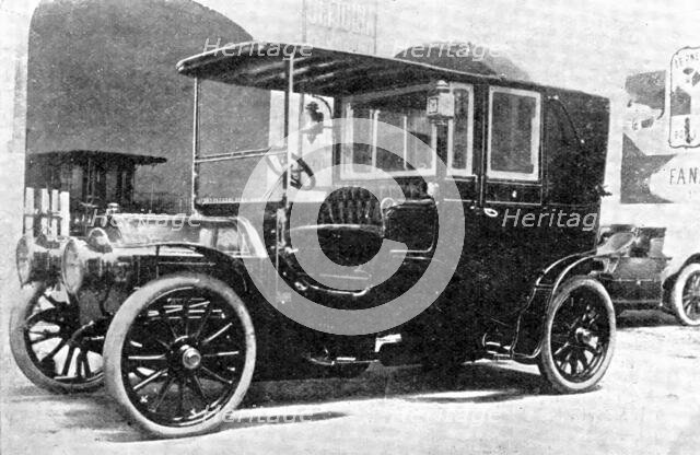 The 20-30-h.p. Itala, the gift of American Roman Catholics [to the Pope], 1909. Creator: Delius.