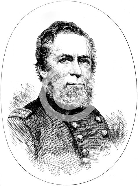 Commodore AH Foote, Union naval officer of the American Civil War, (c1880). Artist: Unknown