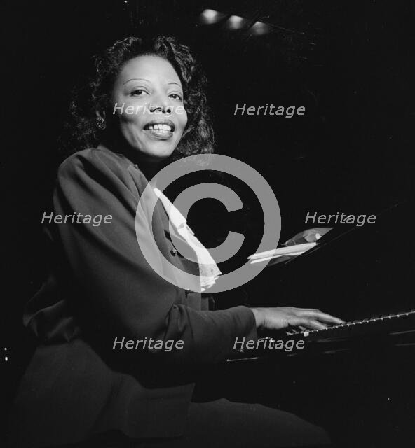 Portrait of Mary Lou Williams, CBS studio, New York, N.Y., ca. Apr. 1947. Creator: William Paul Gottlieb.