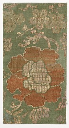 Textile Fragment, 1800s. Creator: Unknown.