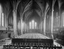 Interior of Temple Church, City of London, c1860-c1922. Artist: Henry Taunt.