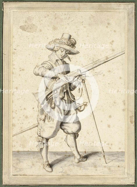 Artilleryman, n.d. Creators: Unknown, Jacques de Gheyn II.