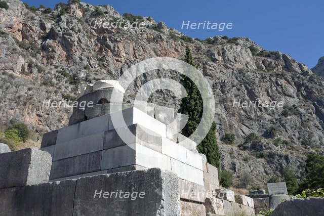 The Tripod of Palataea, Delphi, Greece. Artist: Samuel Magal