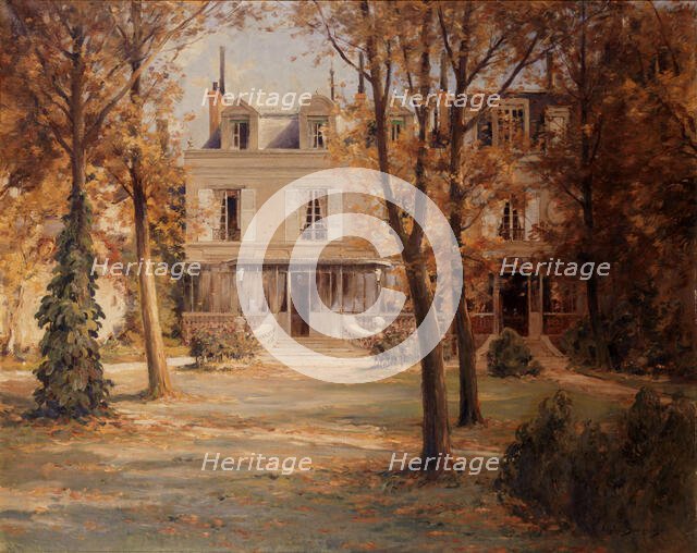 Victor Hugo's house in Paris on avenue d'Eylau. Creator: Eugene Bourgeois.