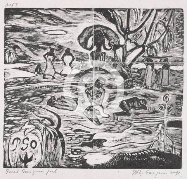 Tahitian Series: Offerings to a God. Creator: Paul Gauguin (French, 1848-1903).
