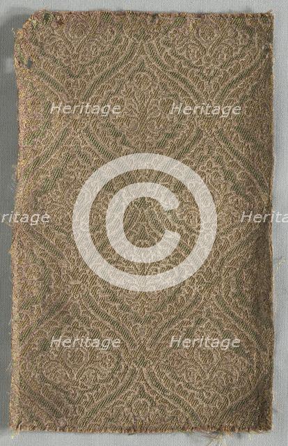 Two Brocaded Fragments, late 1500s. Creator: Unknown.