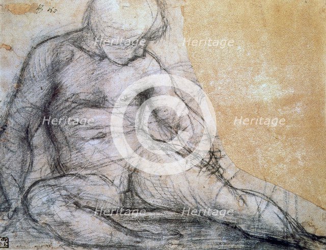 'Seated Boy', c1514-1557. Artist: Jacopo Pontormo