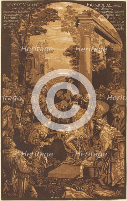 The Raising of Lazarus, 1742. Creator: John Baptist Jackson.
