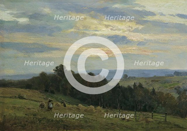 At harvest time, 1901. Creator: Hugo Darnaut.