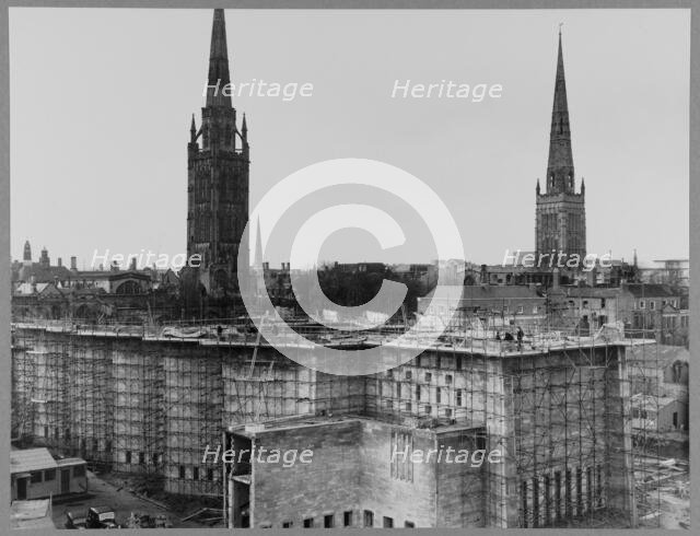 Coventry Cathedral, Priory Street, Coventry, 11/02/1958. Creator: John Laing plc.