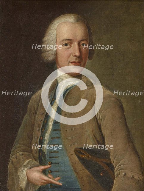 Self-Portrait, ca 1744 . Creator: Ziesenis, Johann Georg, the Younger (1716-1776).