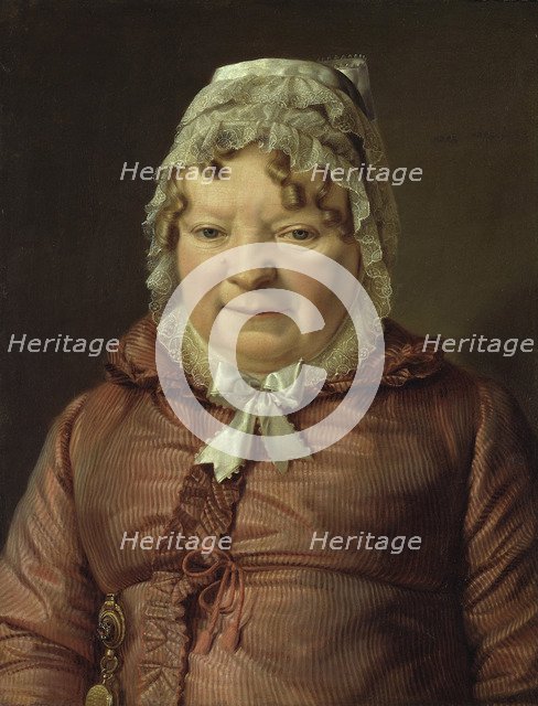 Portrait of the Mother of Captain von Stierle-Holzmeister, ca 1819. Artist: Waldmüller, Ferdinand Georg (1793-1865)