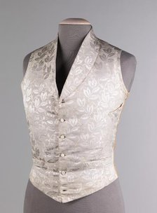 Wedding vest, American, third quarter 19th century. Creator: Unknown.