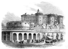 The Castel Nuovo, at Naples, 1857. Creator: Unknown.
