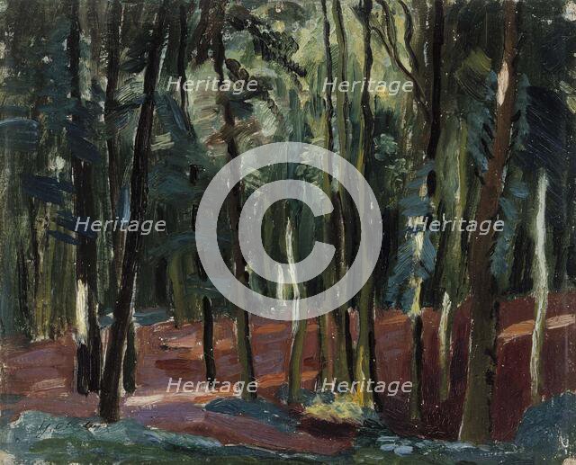 St. Germainen metsää, 1924. Creator: Yrjö Aleksander Ollila.