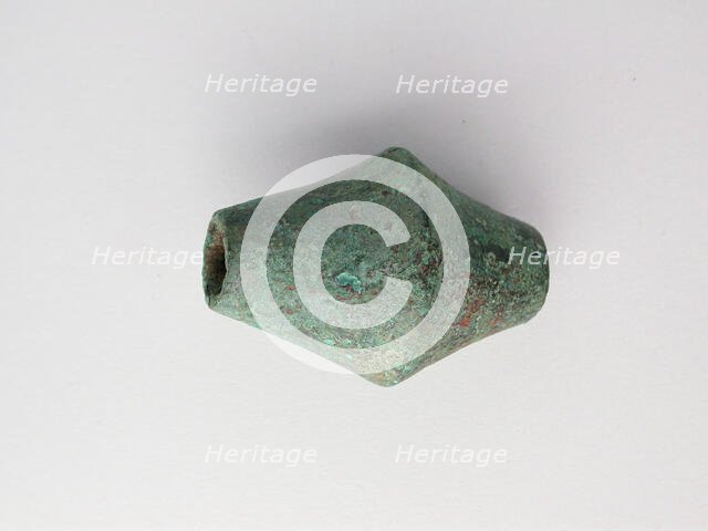 Biconical Bead, Geometric Period (800-600 BCE). Creator: Unknown.