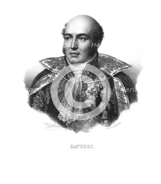 Louis Nicolas d'Avout, (c1830). Artist: Zéphirin Félix Jean Marius Belliard.