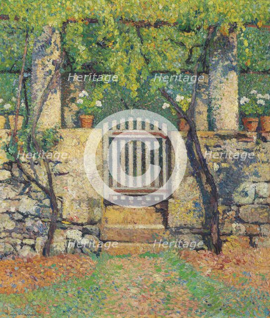 Gate leading to the Marquayrol vegetable garden. Creator: Martin, Henri (1860-1943).
