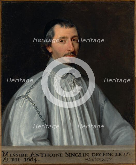 Antoine Singlin, about 1646. Creator: Philippe de Champaigne.