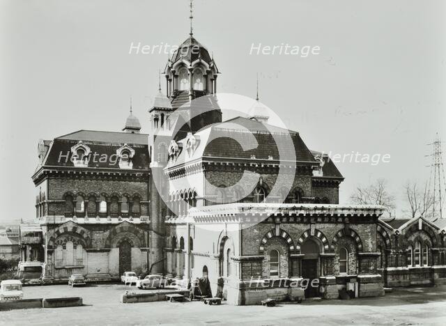 Abbey Mills Pumping Station, Newham, London: exterior, 1968. Creator: Unknown.