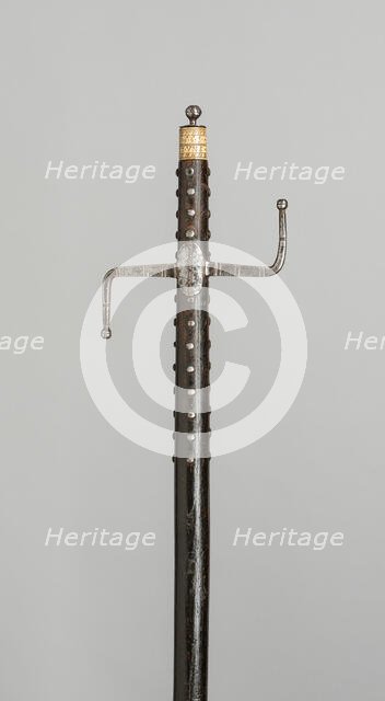 Walking Staff with Sword Hilt, Germany, 1663. Creator: Unknown.