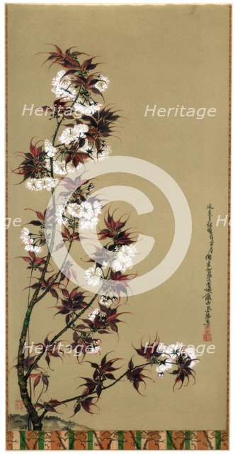 'The Cherry Blossoms of Mikawa', 19th century (1886). Artist: Wilhelm Greve