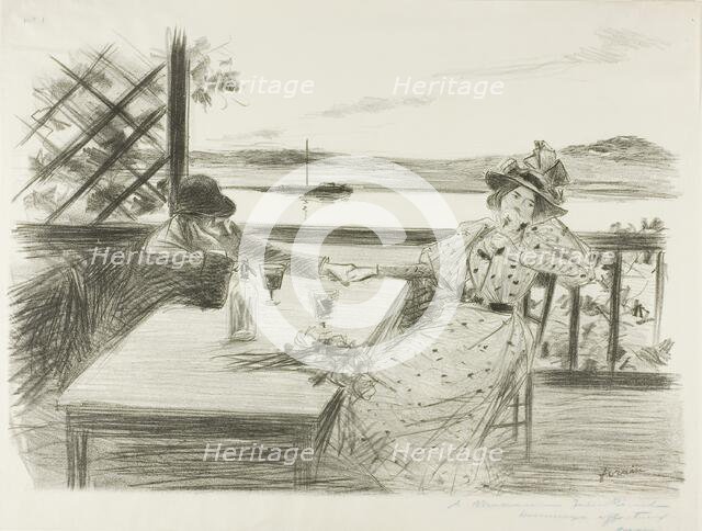 The Arbor, 1893. Creator: Jean Louis Forain.