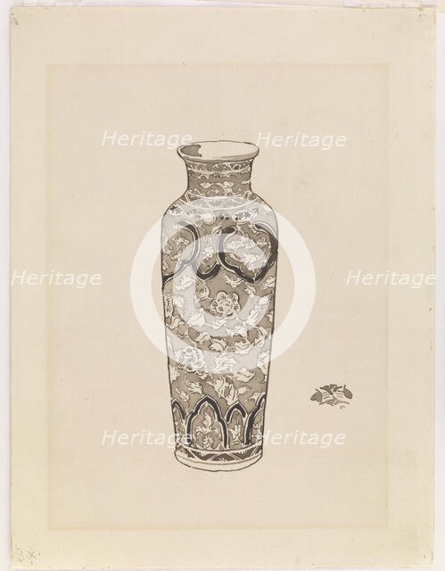 Cylindrical jar, 1876-1878. Creator: James Abbott McNeill Whistler.