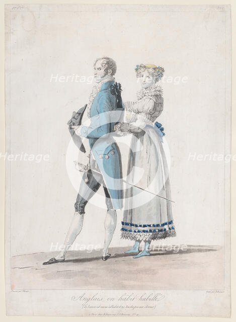 Anglais en Habit Habille; from Collections de Costumes dessinés, 1814-24., Creator: Philibert Louis Debucourt.