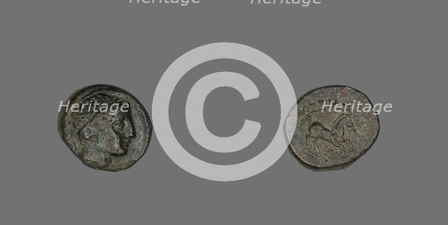 Coin Depicting the God Apollo (?), 336-323 BCE. Creator: Unknown.