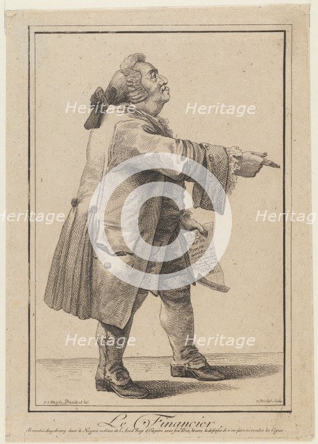 Le Financier (The Financier), 1784. Artist: Goez, Joseph Franz, von (1754-1815)