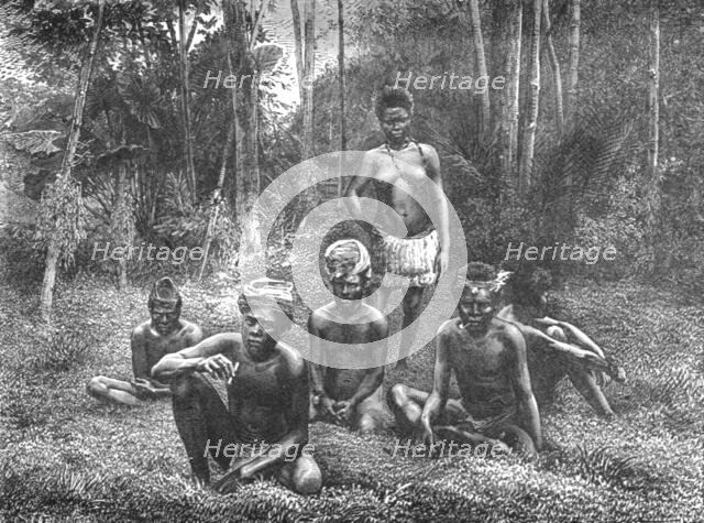 'Group of Natives of New Caledonia; Some Account of New Caledonia', 1875. Creator: Unknown.