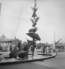 'Water Mobile', sculpture by Richard Huws, Festival of Britain, South Bank, Lambeth, London, 1951. Artist: MW Parry.