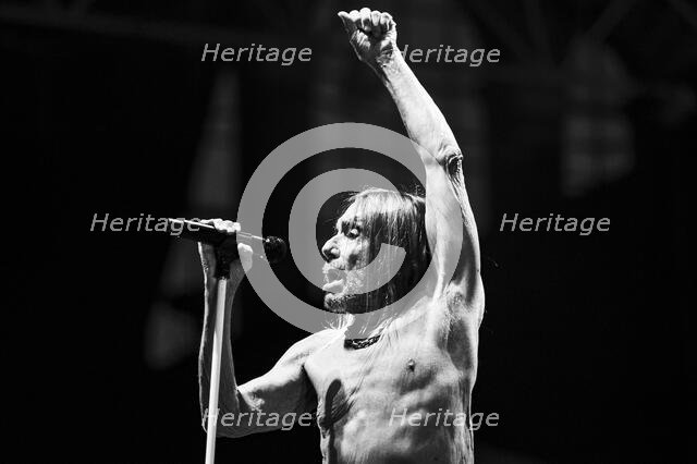 Iggy Pop performing live at the Alexandra Palace, London, 28 May 2025. Creator: Annapaola Marchesani.