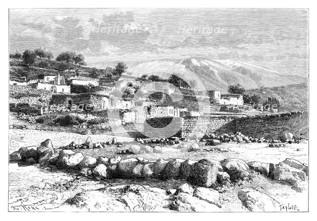 Mount Hermon, Syria, 1895.Artist: Armand Kohl