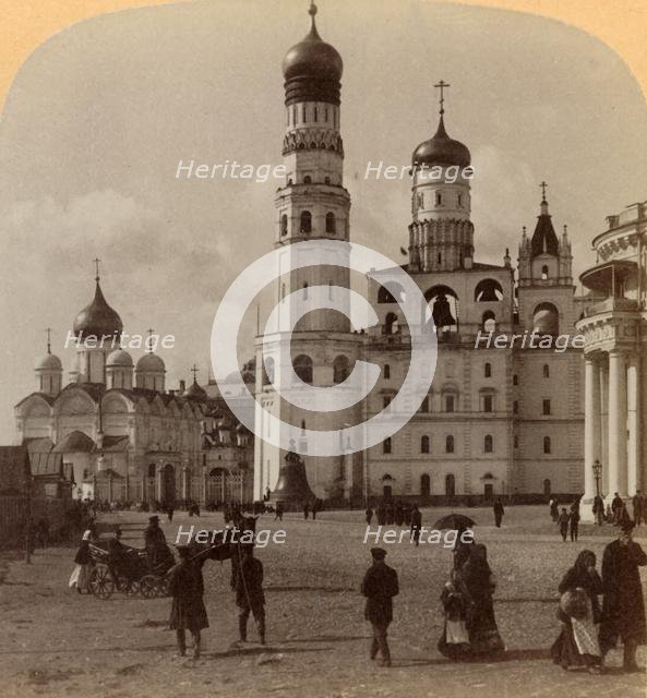 'Tower of Ivan the Great and Cathedral of the Archangel Michael, Kremlin, Moscow, Russia', 1898. Creator: Underwood & Underwood.