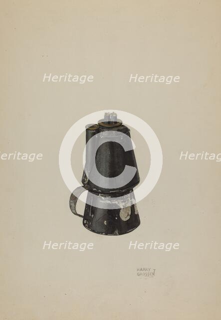 Petticoat Lamp, c. 1937. Creator: Harry Grossen.