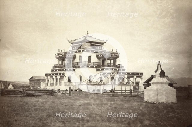Onanski Datzan or a Buddhist monastery, Trans Baikal [ie, Transbaikalia], between 1885 and 1886. Creator: Unknown.