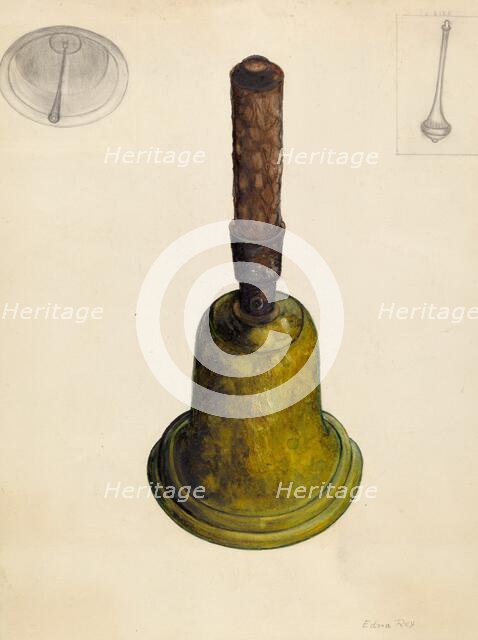 Bell, c. 1937. Creator: Edna C. Rex.