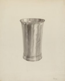 Silver Beaker, c. 1938. Creator: Palmyra Pimentel.