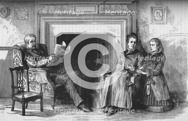 'Lord and Lady Wolseley and their daughter', c1882-85. Artist: Unknown.