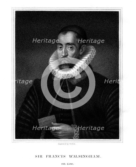 Sir Francis Walsingham, spymaster of Queen Elizabeth I, (1824).Artist: W Holl