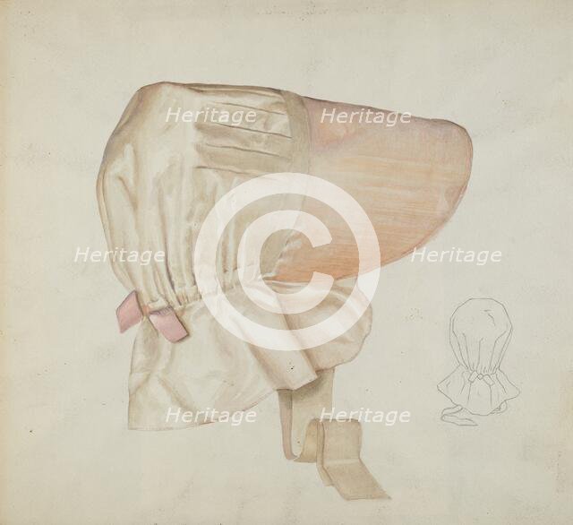 Shaker Bonnet, c. 1936. Creator: Alice Stearns.