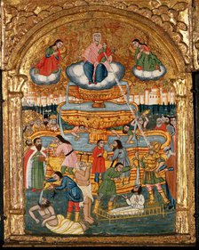 The fountain of life, and saints. Creator: Unknown.