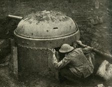 'Examining a Captured German Anti-tank Gun', First World War, c1917, (c1920).  Creator: Unknown.