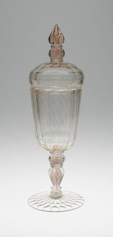 Covered Goblet (Pokal), Bohemia, 1700/50. Creator: Bohemia Glass.