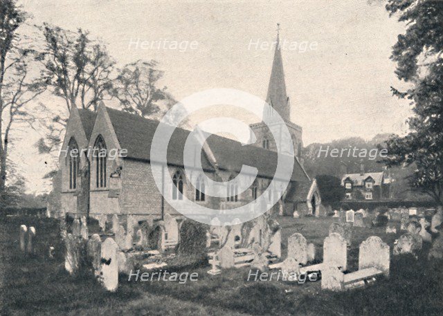 'Hursley Church and Rectory', 1904. Artist: Unknown.