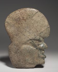 Ballgame Thin Stone Head (Hacha), 600-900. Creator: Unknown.